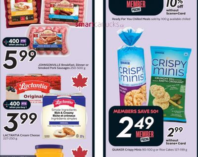 Sobeys Ontario: Free Lactantia Cream Cheese After Scene+ Points September 11th – 17th
