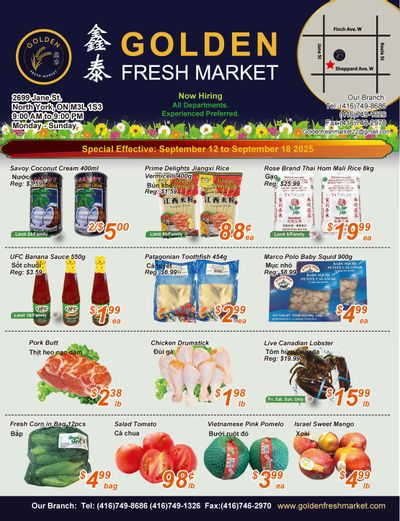 Golden Fresh Market Flyer September 12 to 18