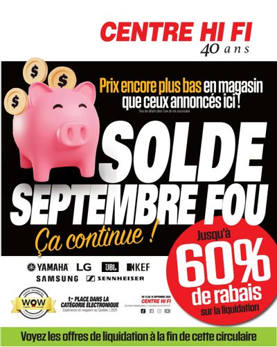 Centre Hi-Fi Flyer September 12 to 18