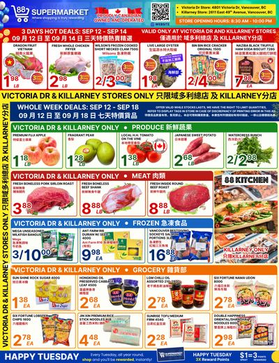 88 Supermarket Flyer September 12 to 18