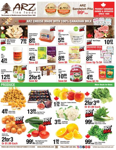 Arz Fine Foods Flyer September 12 to 18