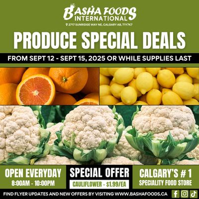 Basha Foods International Weekend Deals September 12 to 15