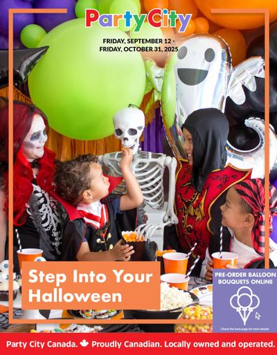 Party City Flyer September 12 to October 31