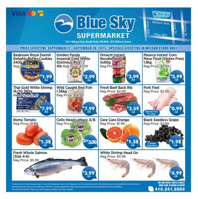 Blue Sky Supermarket (North York) Flyer September 12 to 18