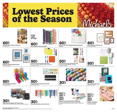 Michael's Flyer September 12 to 21
