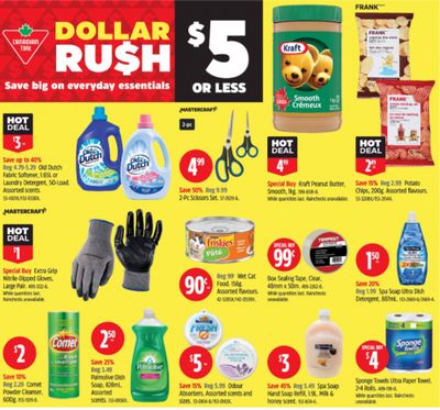 Canadian Tire Dollar Rush Event Sale: Deals for $5 and Under + More