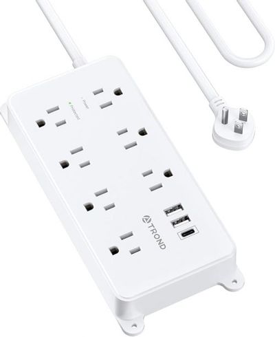 Amazon Canada Deals: Save 31% on TROND Surge Protector Power Bar USB C & 7 Outlets, 10ft Long Flat Plug + More