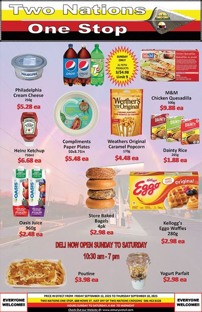 Two Nations One Stop Flyer September 12 to 18