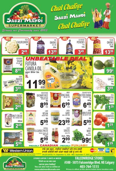 Sabzi Mandi Supermarket (Calgary) Flyer September 12 to 17