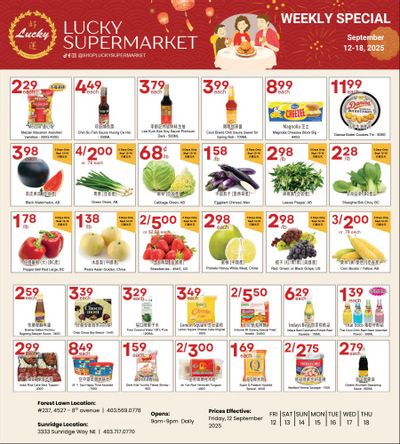Lucky Supermarket (Calgary) Flyer September 12 to 18