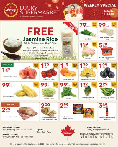 Lucky Supermarket (Winnipeg) Flyer September 12 to 18