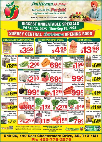 Fruiticana (Chestermere) Flyer September 12 to 18
