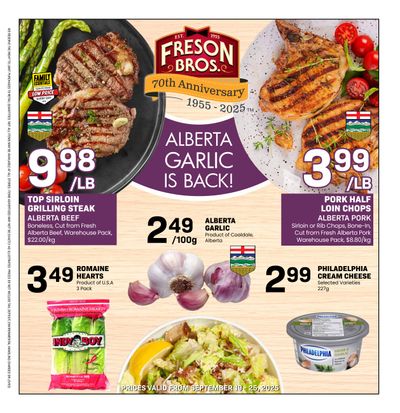 Freson Bros. Flyer September 19 to 25