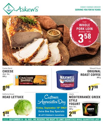 Askews Foods Flyer September 14 to 20