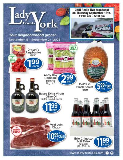 Lady York Foods Flyer September 15 to 21