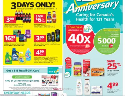 Rexall Canada: Get a $15 Rexall Gift Card When You Spend $100 on One4all Ultimate Gift Cards