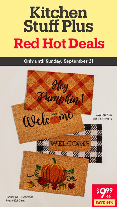 Kitchen Stuff Plus Red Hot Deals Flyer September 15 to 21