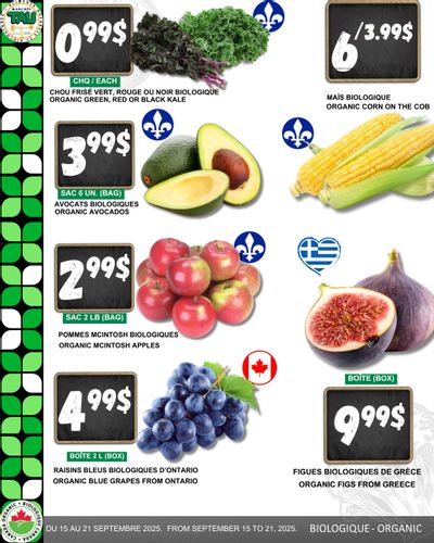 Marches Tau Produce Flyer September 15 to 21