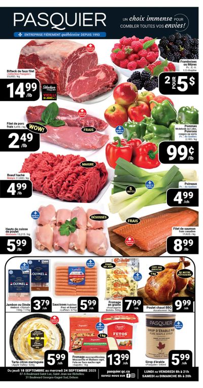 Pasquier Flyer September 18 to 24