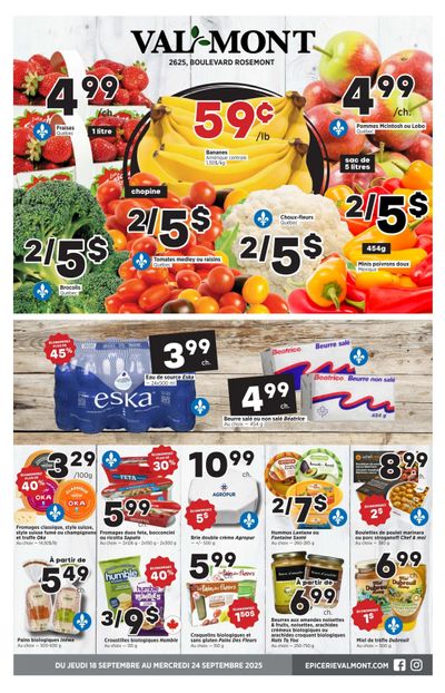Val-Mont Flyer September 18 to 24