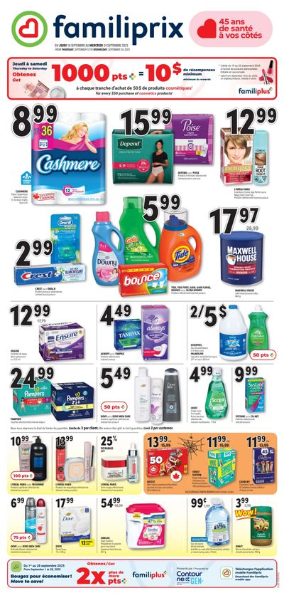 Familiprix Flyer September 18 to 24