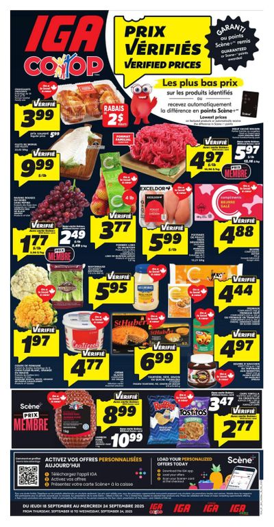 IGA (NB) Flyer September 18 to 24