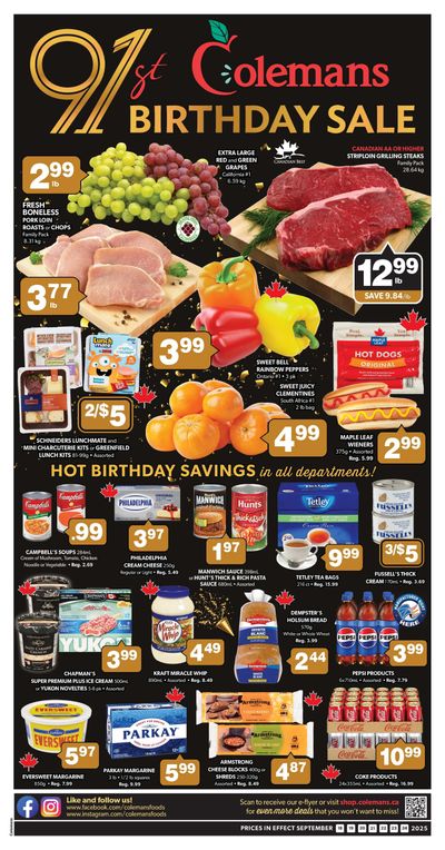Coleman's Flyer September 18 to 24