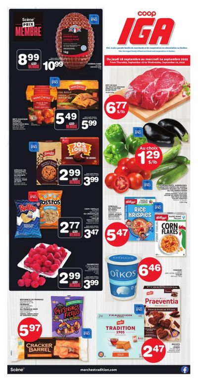 Coop IGA (QC) Flyer September 18 to 24