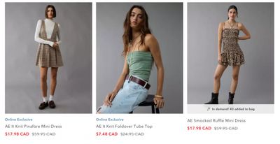 American Eagle & Aerie Canada: 50-70% off all Clearance + More