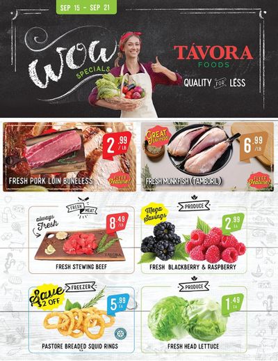 Tavora Foods Flyer September 15 to 21
