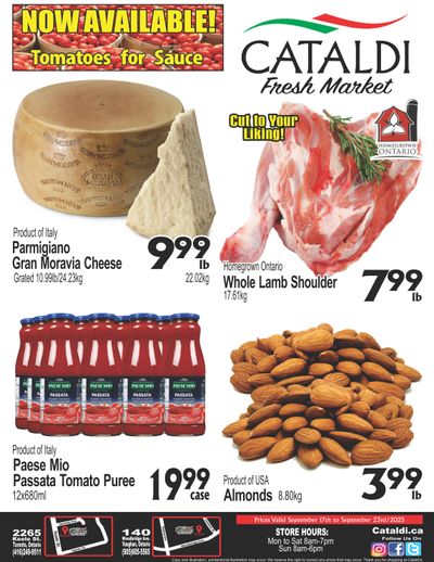 Cataldi Fresh Market Flyer September 17 to 23