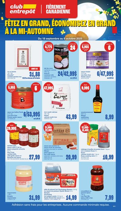 Wholesale Club (QC) Flyer September 18 to October 8