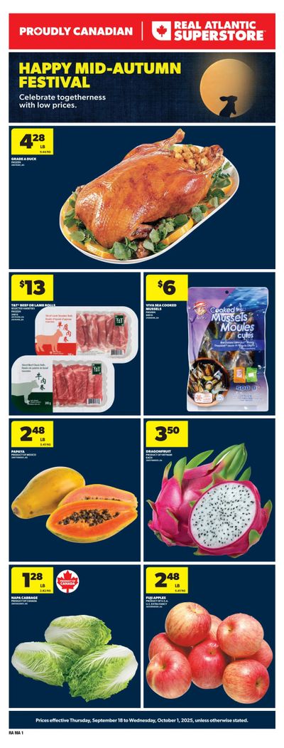 Real Atlantic Superstore Happy Mid-Autumn Festival Flyer September 18 to October 1
