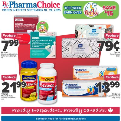 PharmaChoice Health Centre Flyer September 18 to 24