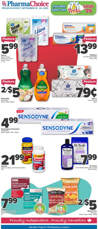 PharmaChoice (BC, AB, SK & MB) Flyer September 18 to 24