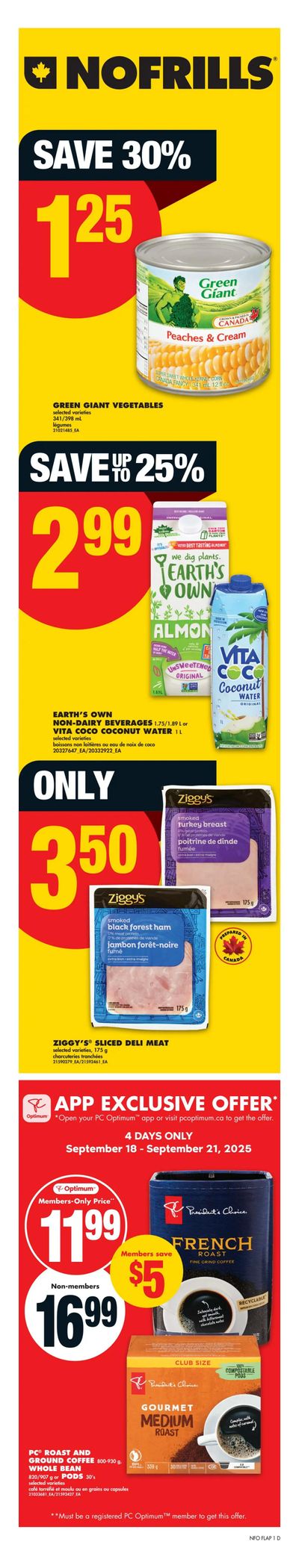 No Frills (ON) Flyer September 18 to 24