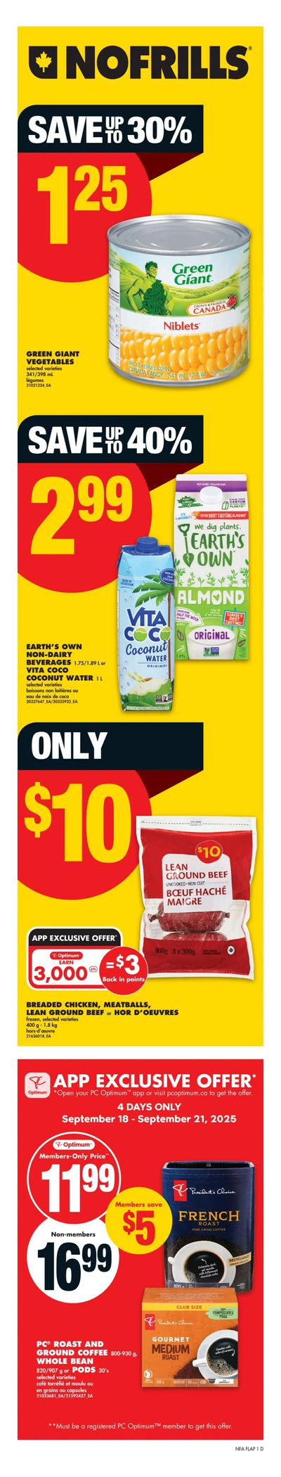 No Frills (Atlantic) Flyer September 18 to 24