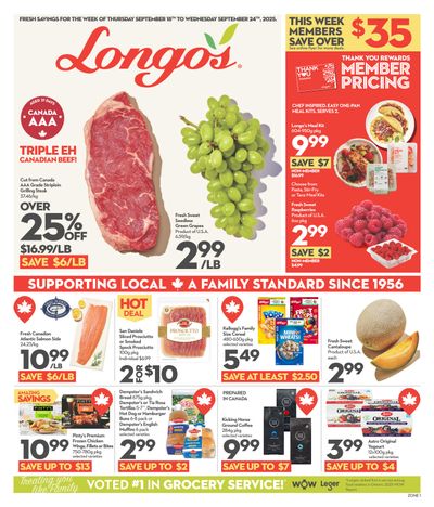 Longo's Flyer September 18 to 24