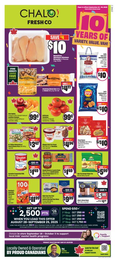 Chalo! FreshCo (West) Flyer September 18 to 24