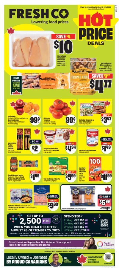 FreshCo (West) Flyer September 18 to 24