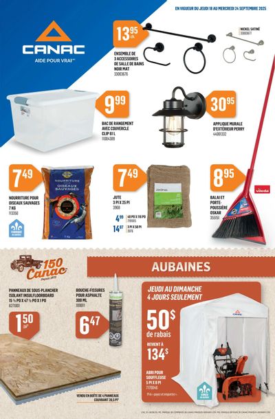 Canac Flyer September 18 to 24
