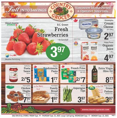 Country Grocer Flyer September 19 to 25