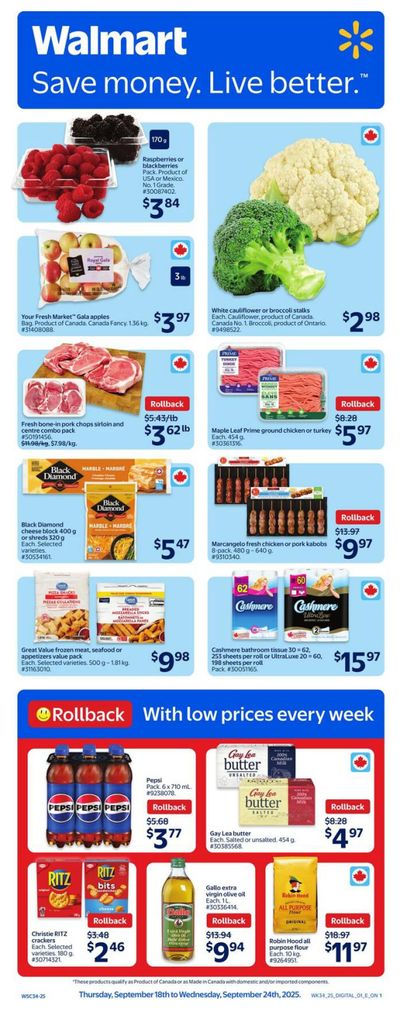 Walmart (ON) Flyer September 18 to 24