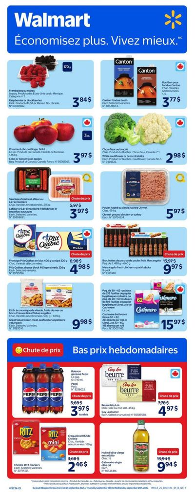 Walmart (QC) Flyer September 18 to 24