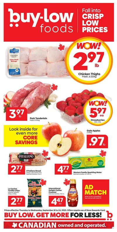 Buy-Low Foods Flyer September 18 to 24