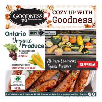 Goodness Me Flyer September 17 to 23