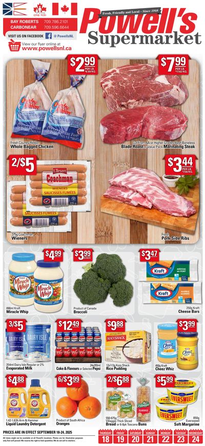 Powell's Supermarket Flyer September 18 to 24