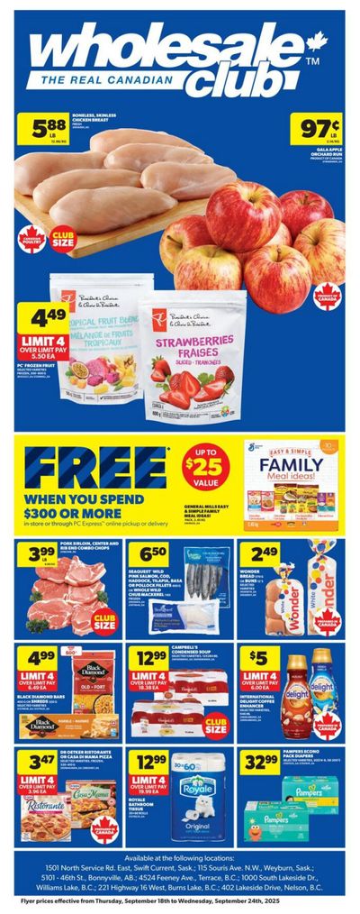 Real Canadian Wholesale Club Flyer September 18 to 24
