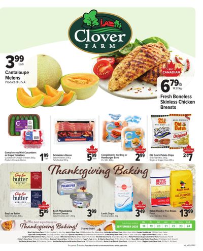 Clover Farm (ON) Flyer September 18 to 24