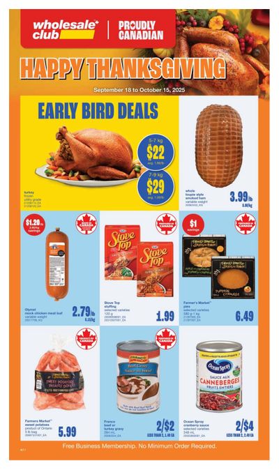 Wholesale Club (Atlantic) Flyer September 18 to October 15